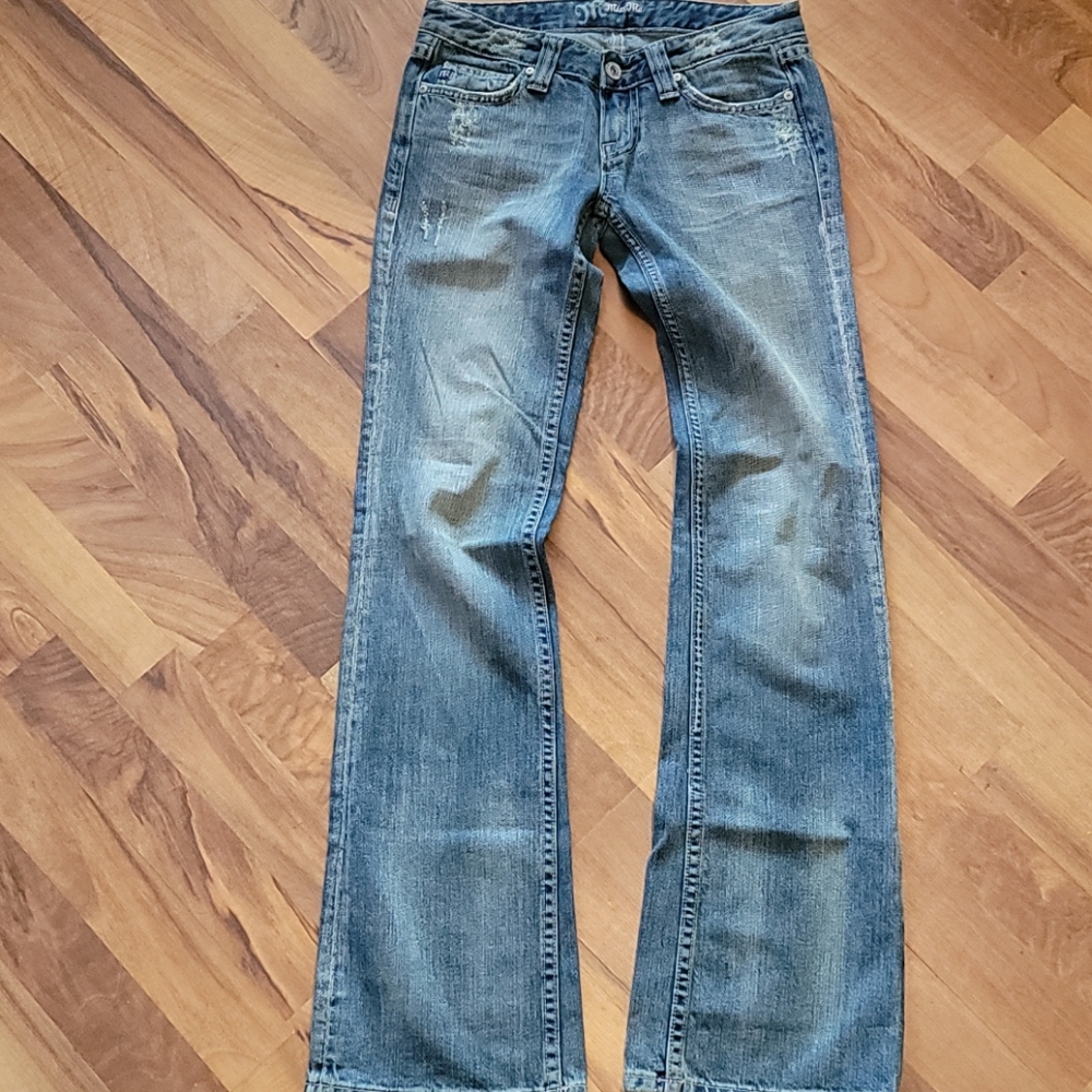 Miss me jeans Distressed flat pocket Size 26